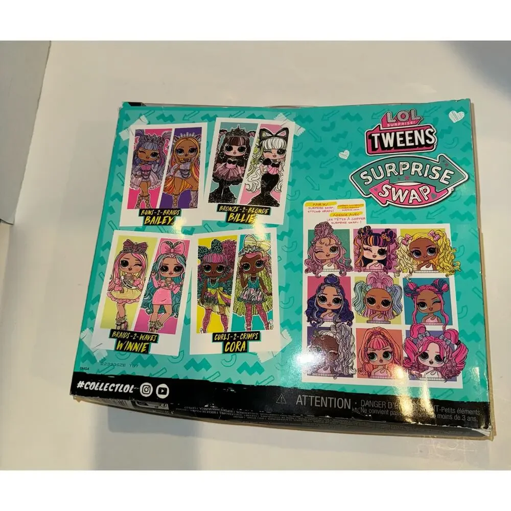 LOL Surprise Tweens Surprise SWAP Curls-2-Crimps Cora Fashion Doll